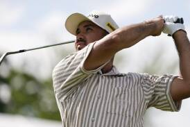 Jason Day is seven shots from the lead after the third round of the Wells Fargo Championship. (AP PHOTO)