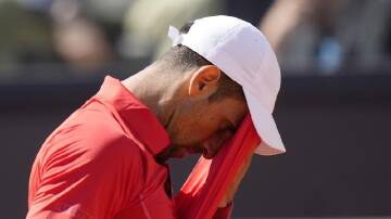 Novak Djokovic had a bad day at the Italian Open as he slumped to a shock defeat in Rome. (AP PHOTO)
