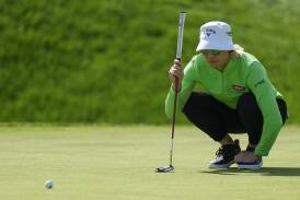 Sweden's Madelene Sagstrom is setting a hot pace in the LPGA Cognizant Founders Cup. (AP PHOTO)