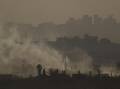 Israeli forces are pressing a Gaza offensive in the north and the south. (AP PHOTO)