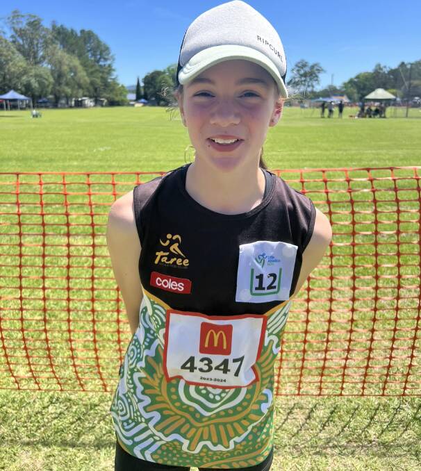 Millah Dennes broke two records at the zone championships. Picture Taree Little Athletics Club.