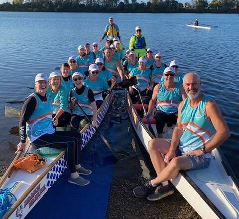 Manning Dragon Boat Club members will be out in force for this weekend's regatta to be held on the Manning. Photo Manning Dragon Boat Club.
