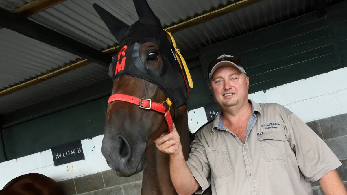 Milligan stable foreman Glen Milligan with Texas Storm, a starter in Saturday's rich Country Final at Randwick.