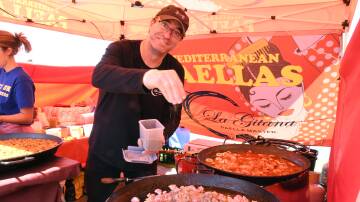 Simom from Mediterranean Paellas at a previous TasteFest on the Manning. Picture by Scott Calvin.