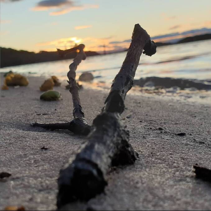 Stick Sunset by Jake Herivel featured in the 2020 Youth Week Photo Exhibition.