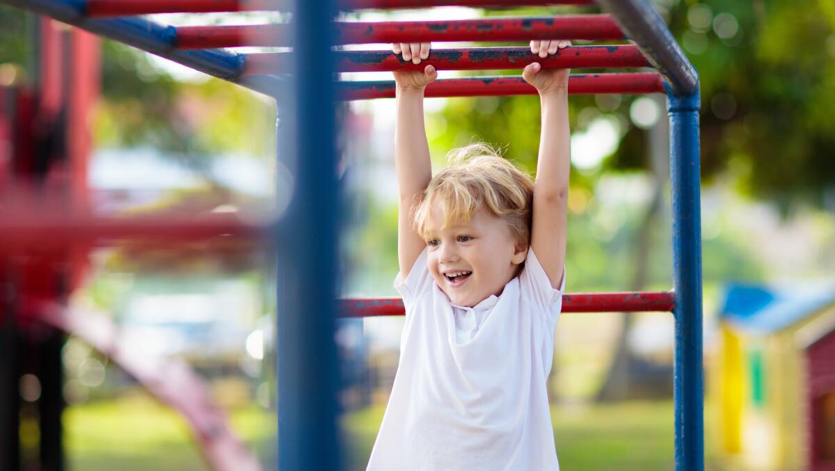 Monkey bars are great for developing upper body strength and hand-eye coordination. Picture Shutterstock