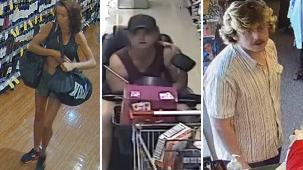 Police are seeking assistance from the public in identifying these three people. Pictures Manning Great Lakes Police District.