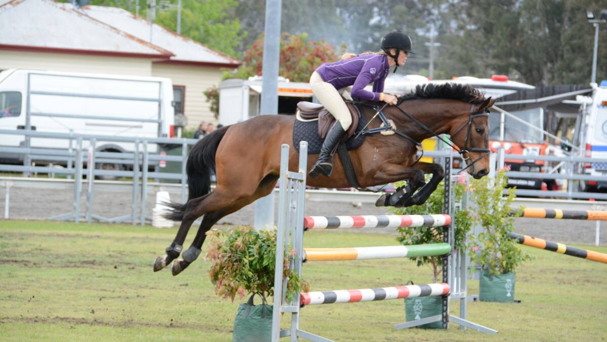 Jodie Hollis competing at the 2019 Taree Show. The 2020 show was cancelled due to COVID. Photo: Scott Calvin