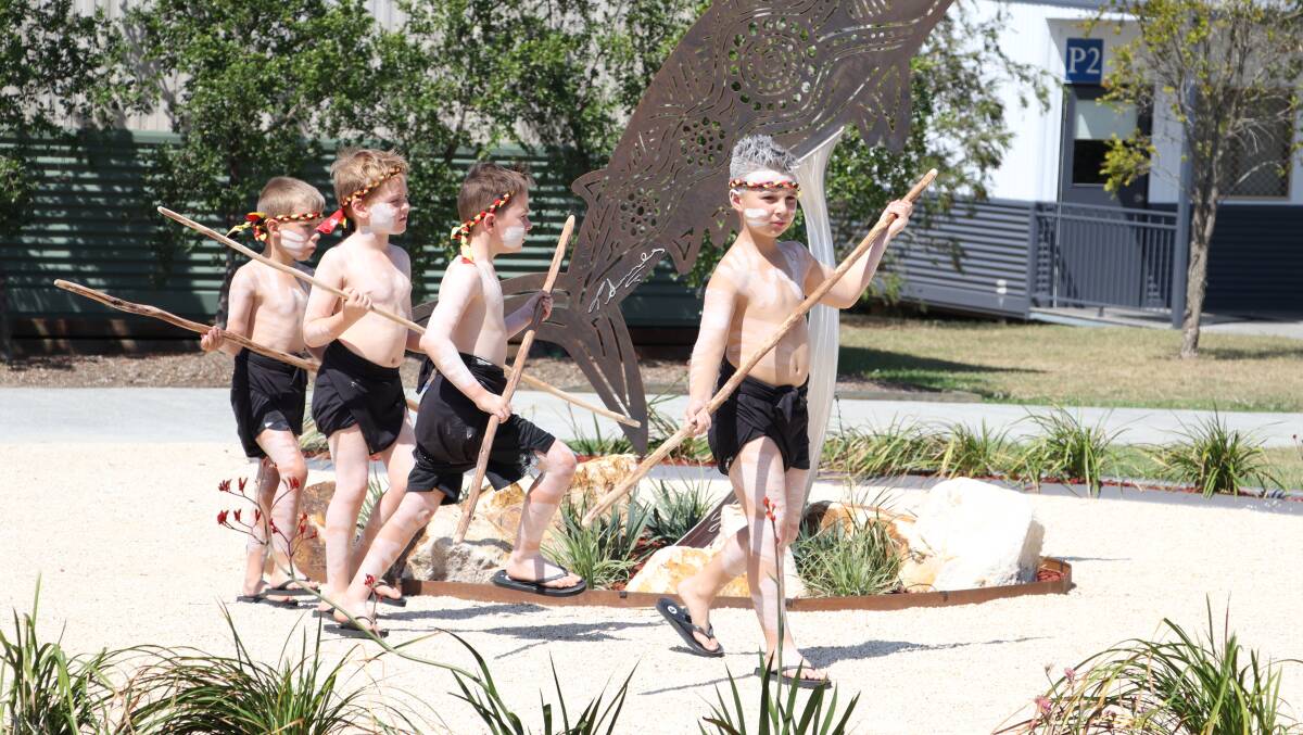 Young members of Manning Valley Anglican College's Indigenous dance group. Picture supplied