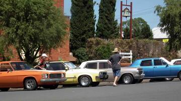 Old Holden Car Club on a previous visit to Wingham. Picture supplied